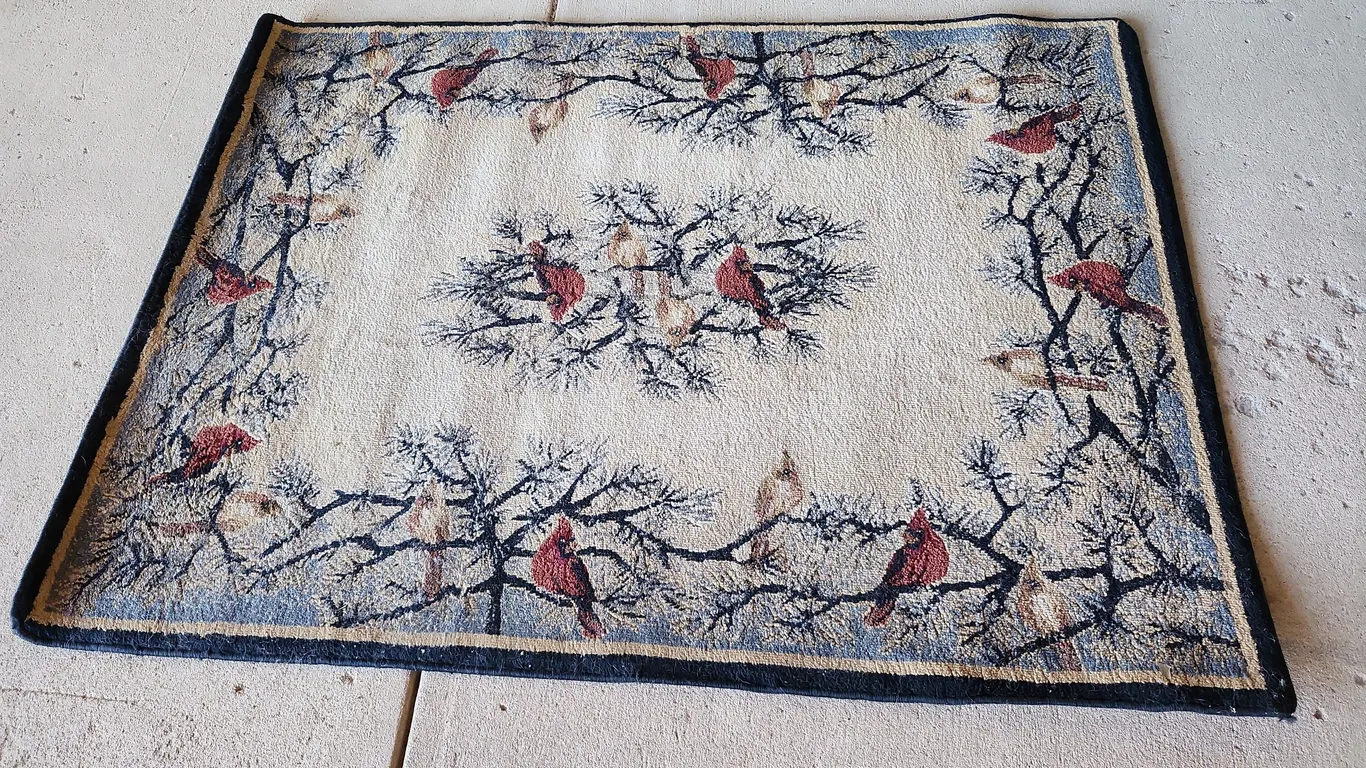 Cardinal Design Area Rug 63"X47" Pet Friendly