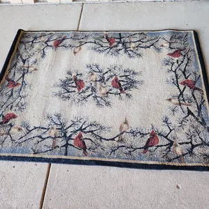 Cardinal Design Area Rug 63"X47" Pet Friendly