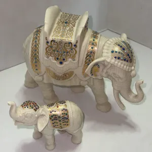 LENOX - Lenox China Jewels Collection - Elephant figurines x2