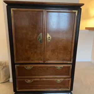Vintage Broyhill Premier Ming Dynasty Asian inspired high boy