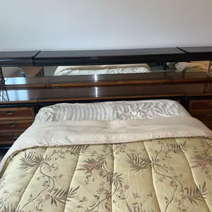 Unbelievable Broyhill mid-century bed with nightstands-Ming Dynasty