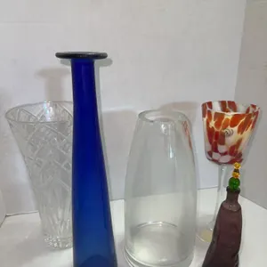 Various glass vases