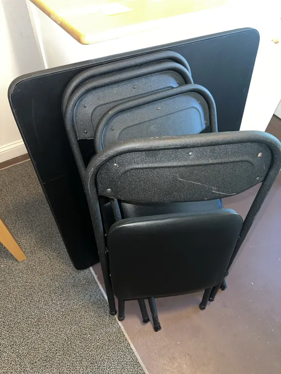 Folding card table and four chairs – COSCO
