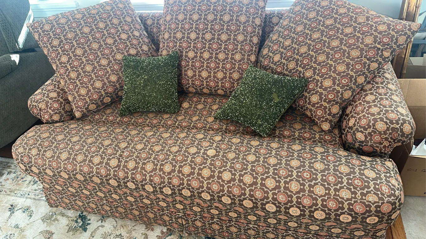 Unusual small loveseat
