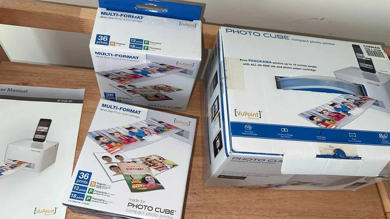 VU POINT Solutions photo cube compact printer and more