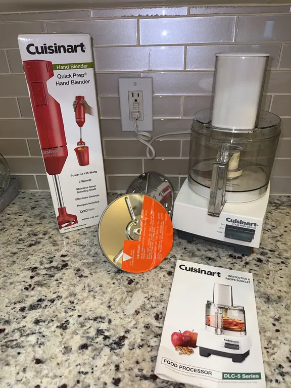 Cuisinart food processor + hand blender