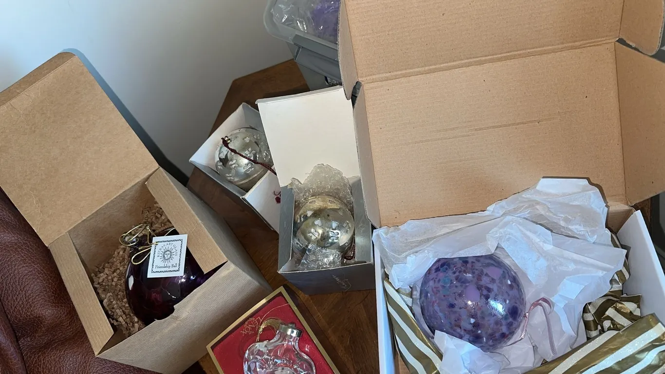 Christmas Ornaments – Waterford, LENOX, blown glass, etc.