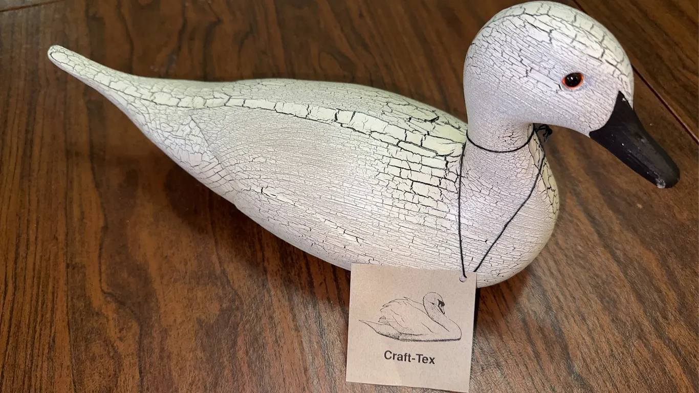 Marshall Field’s Craft-Tex duck decoy