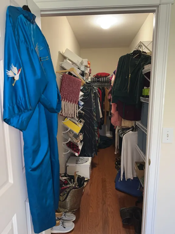 Ladies walk-in closet clean out!