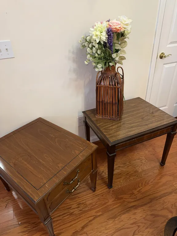 Mismatched side tables