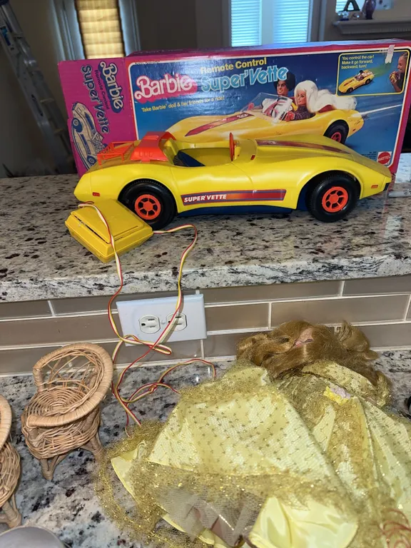Vintage Barbie Corvette, various dolls, etc.