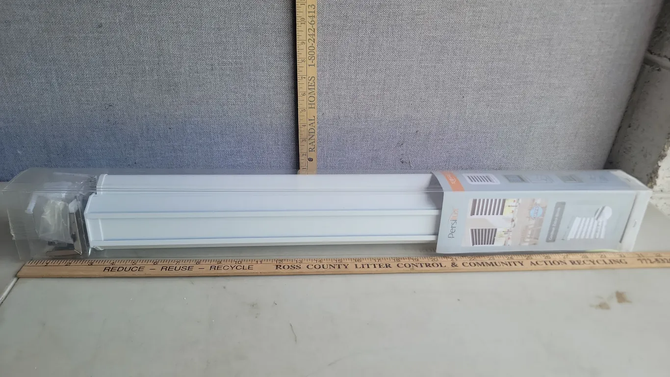 Cordless Bamboo Roman Shades 31.5''X64'' White