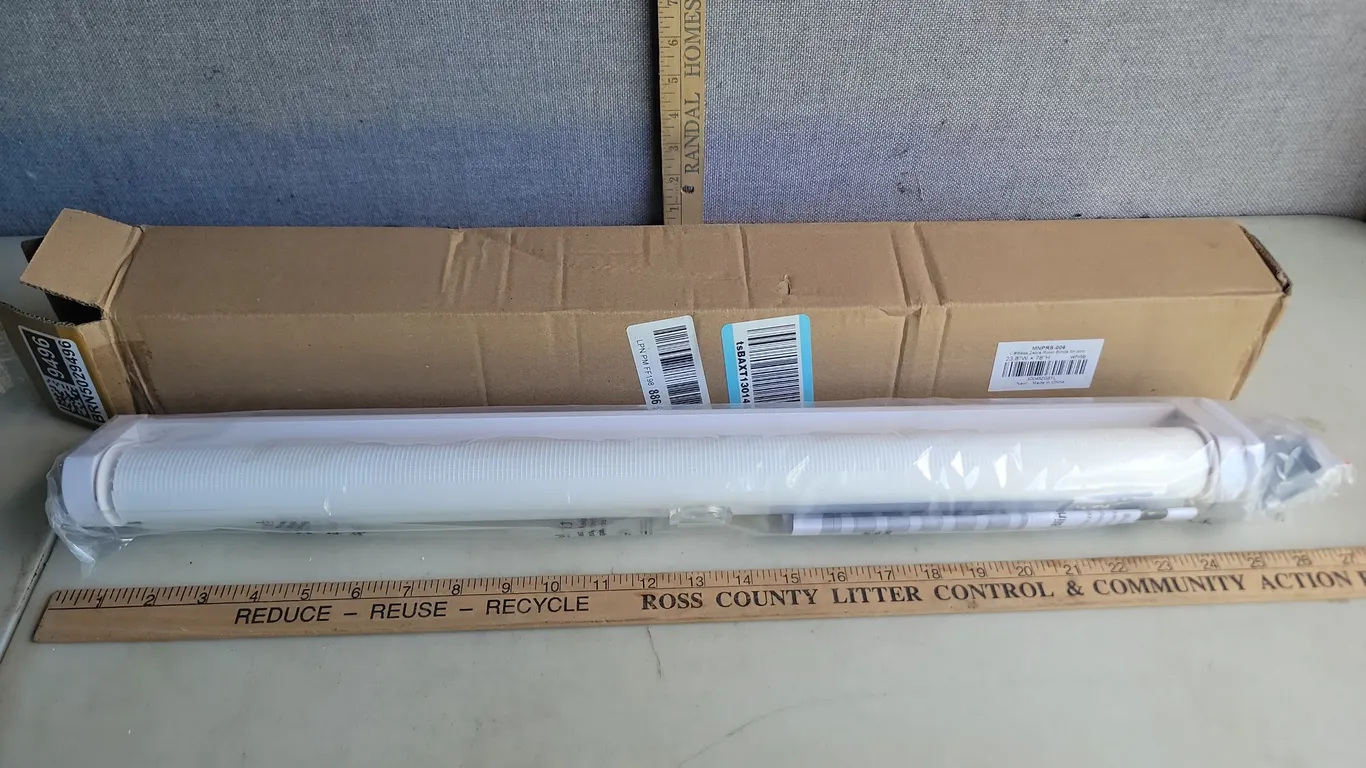 Zebra Roller Blind For Door White 23.8''X78''