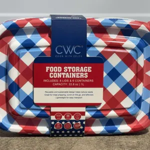 *NEW* Cook With Color Food Storage Containers - Red, White, & Blue