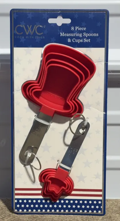 *NEW* Cook With Color 8 Piece Measuring Spoon & Cup Set