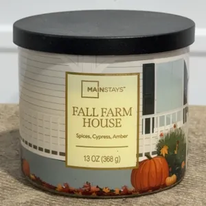 *NEW* Fall Farm House 3-Wick Round Candle