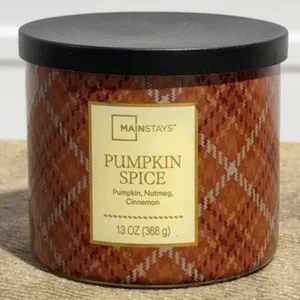 *NEW* Pumpkin Spice 3-Wick Round Candle