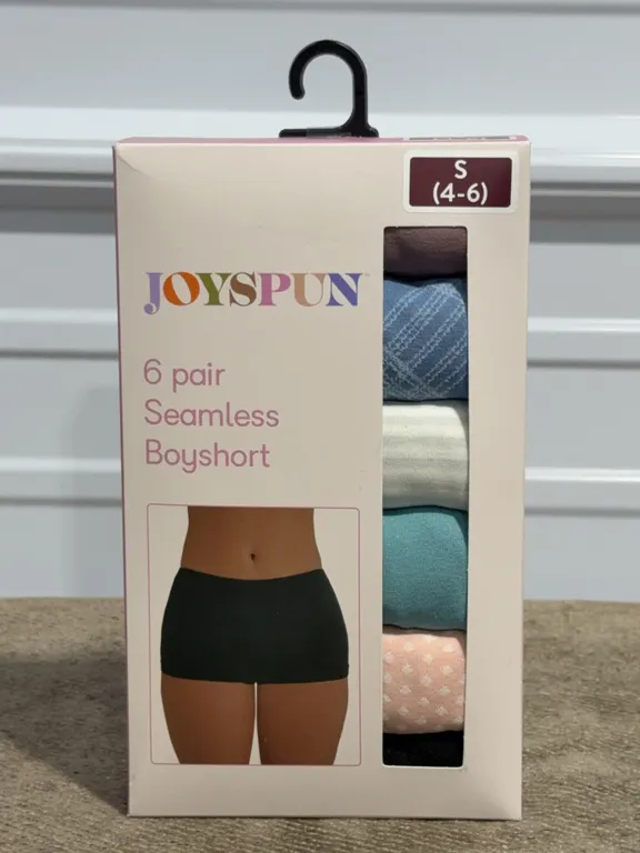 *NEW* Joyspun Women's Seamless Bikini Panties, 6-Pack, Small (4-6)