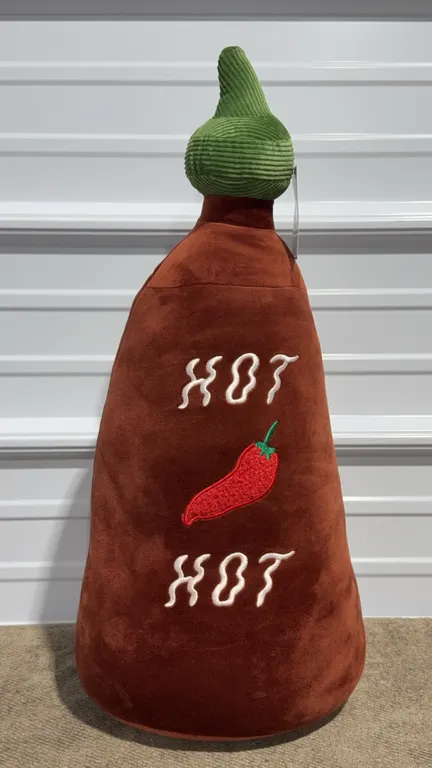 *NEW* 20" Weighted Hot Sauce Stuffed Plush by Teen Home