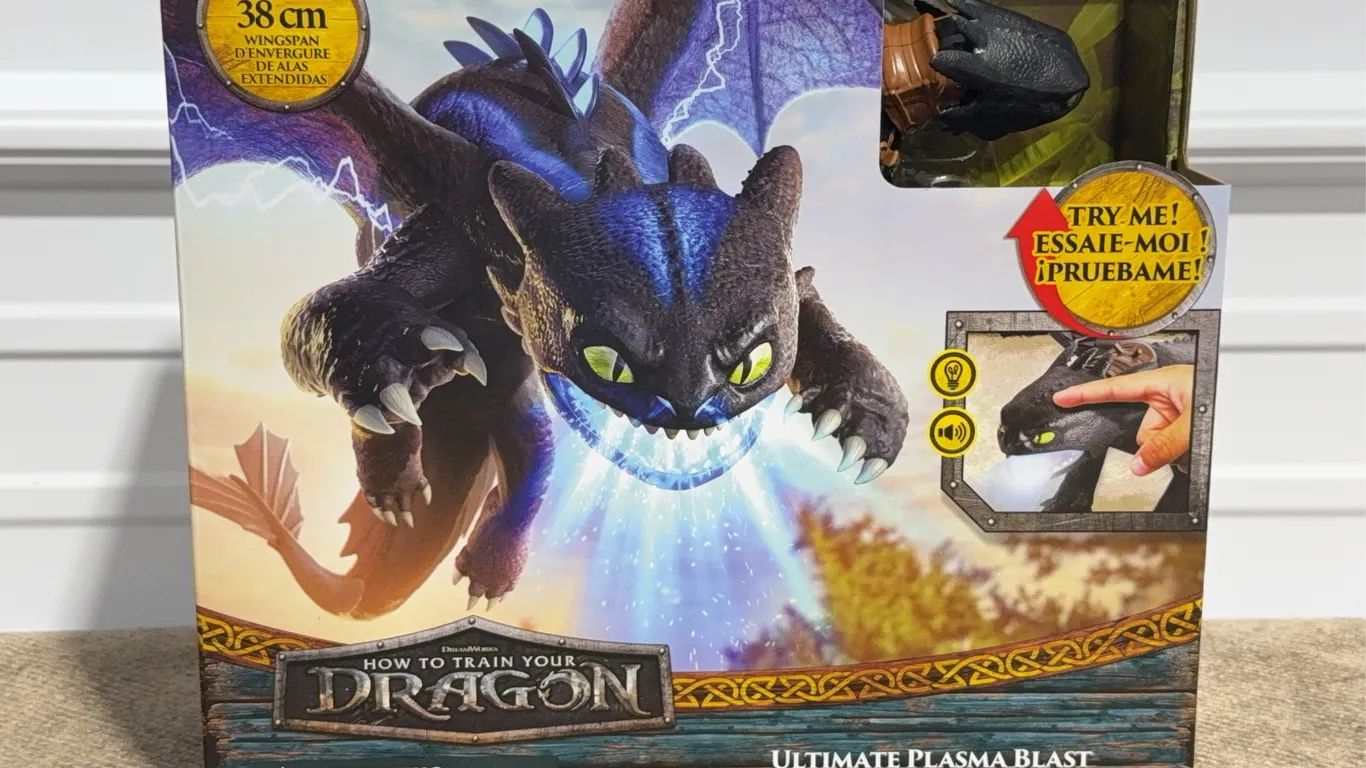 *NEW* Dreamworks Dragons, How to Train Your Dragon, Ultimate Plasma Blast 25-inch Toothless Figure