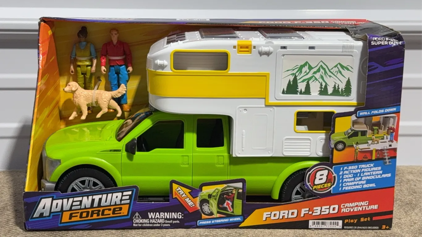*NEW* Adventure Force Ford F-350 Super Duty Camping Adventure Play Set, 8 Pieces