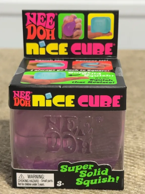 *NEW* Authentic NeeDoh Nice Cube Squish Toy - Purple