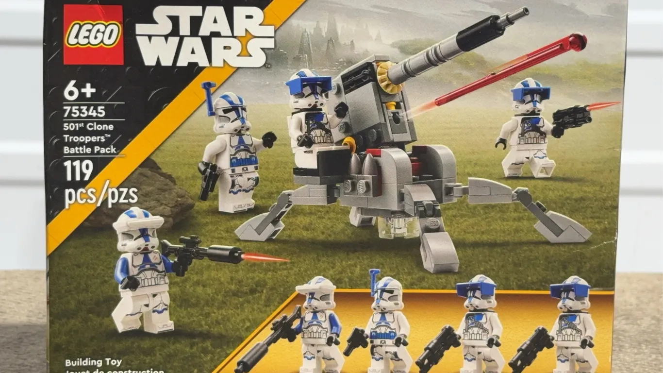 *NEW* LEGO Star Wars 501st Clone Troopers Battle Pack - Buildable AV-7 Anti Vehicle Cannon, 4 Minifi
