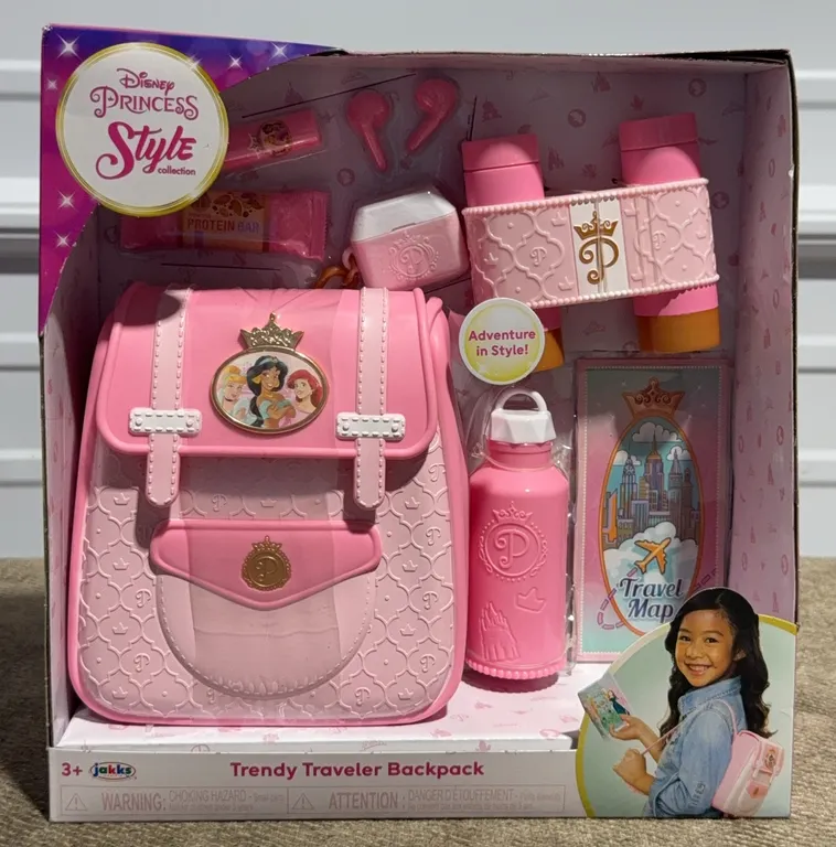 *NEW* Disney Princess Style Collection Trendy Traveler Children's Pink Pretend Play Backpack