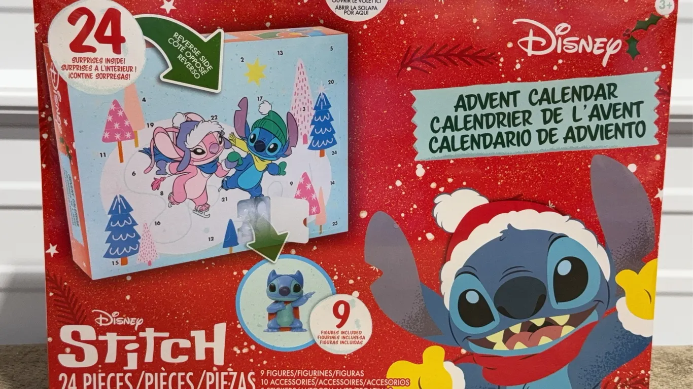 *NEW* Disney Stitch Advent Calendar, 24 Pieces, 1.5 Inch Collectible Figures