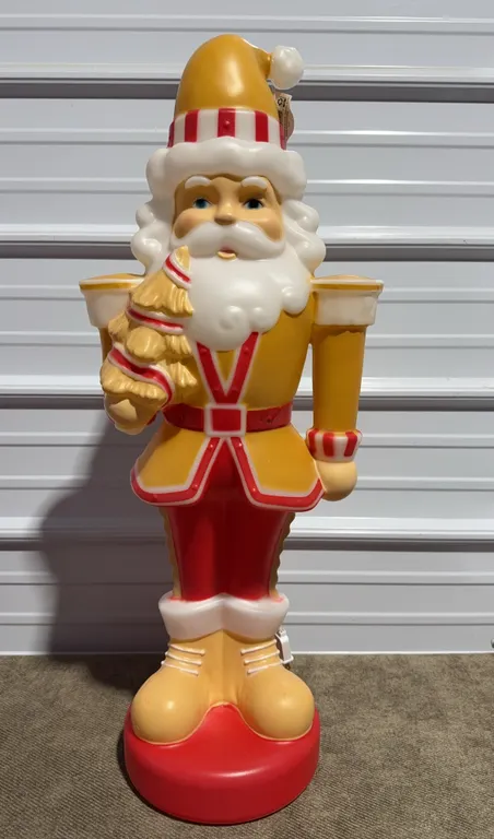*NEW* Lighted Santa Nutcracker 32" Blow Mold Christmas Decoration