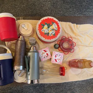 Drinking Cups and Holiday Decore