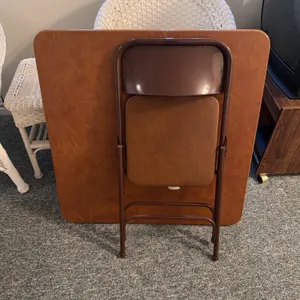 Card Table with Chair