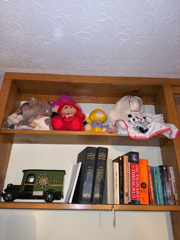 US mail, Clock books and stuffed animals