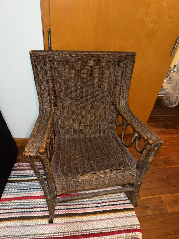 Wicker rocking chair