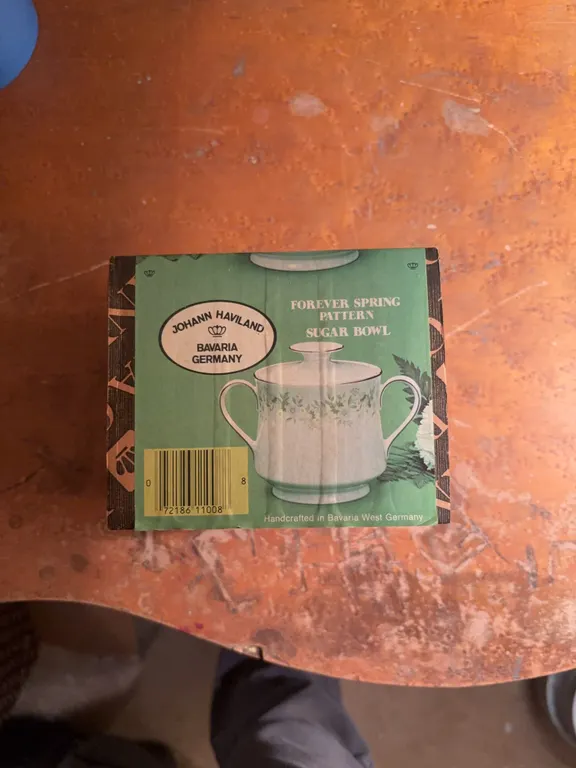 fine china sugar bowl