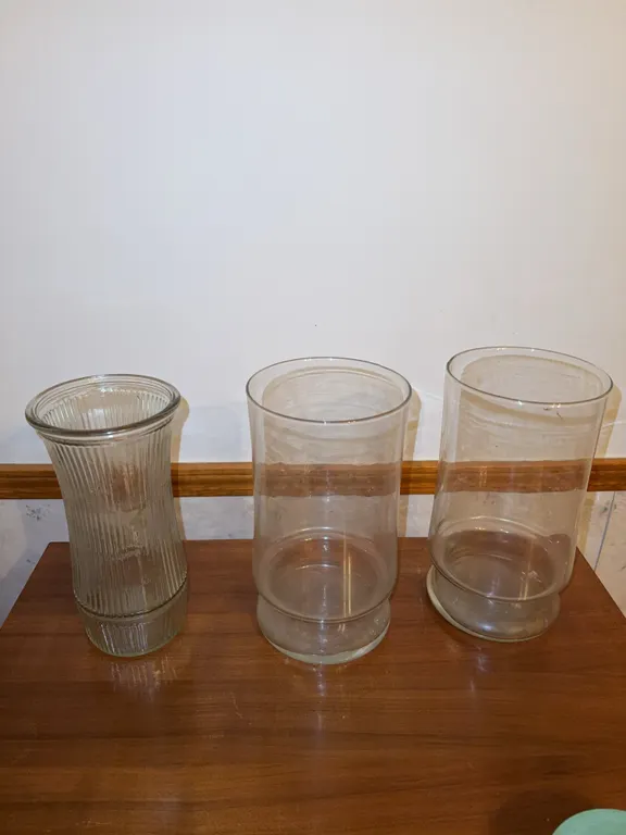 Large glass vases