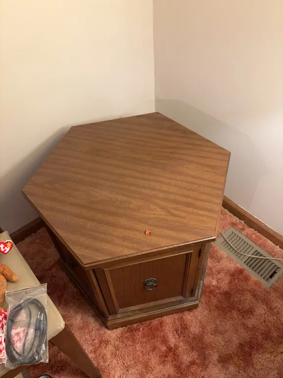 wooden side table