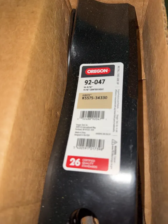 New mower blades in box