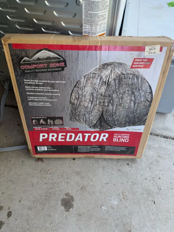 New in box hunting blind