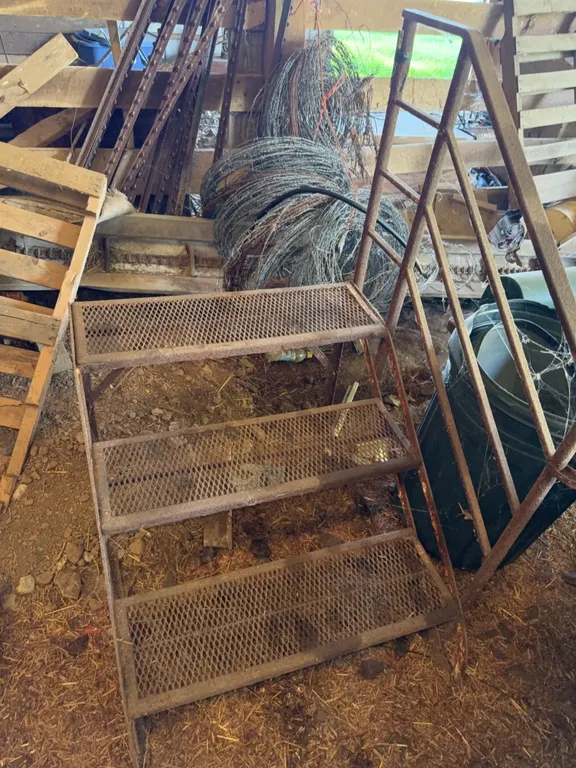 Metal stairs