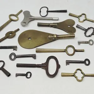Various Antique Clock Keys
