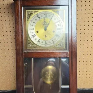 West German Wooden Wall Clock