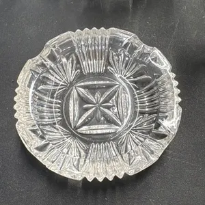 Vintage Crystal Glassware Lot - Ashtray, Creamers,