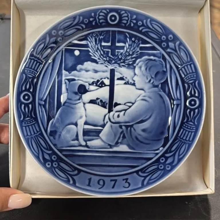 Georg Jensen Denmark 1973 10 plates 6 in boxes