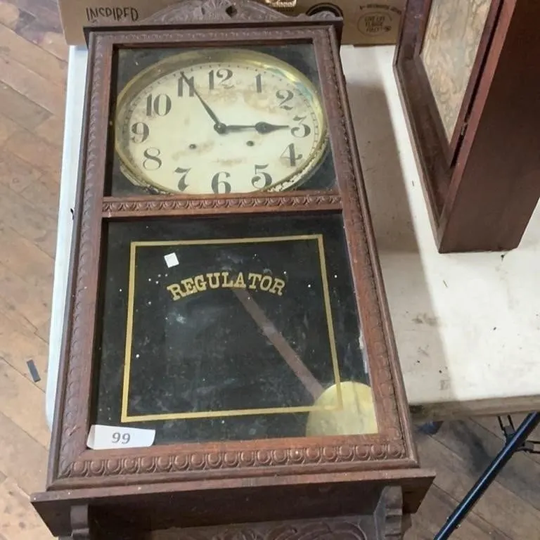 Antique Regulator Wall Clock