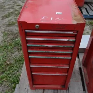 Toolbox  with a large assortment of snap on tools