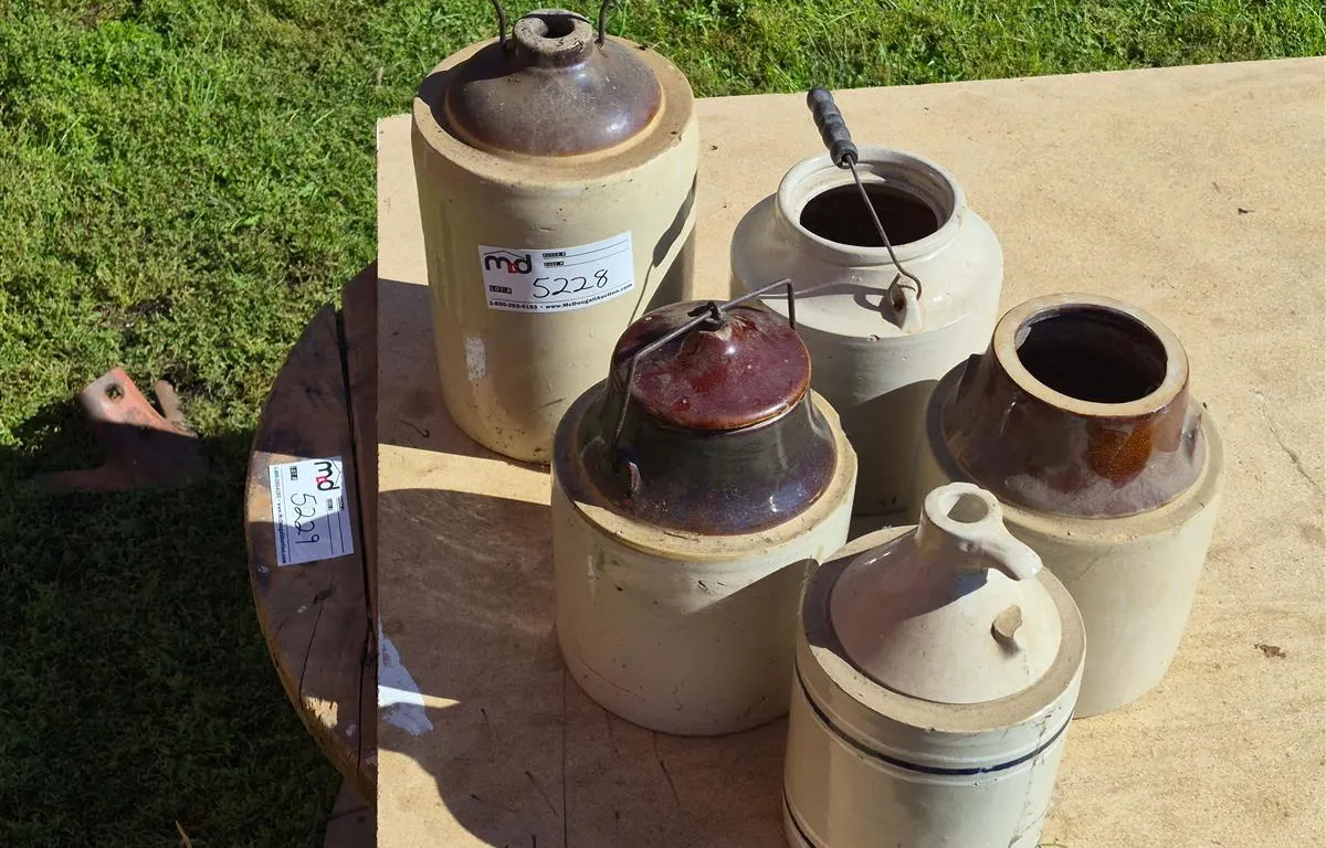 Assorted Stoneware Crocks and Lids
UNRESERVED