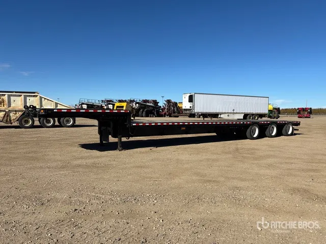 2008 Manac Tri/A 53 ft - 71 ft Extendable Step Deck Trailer