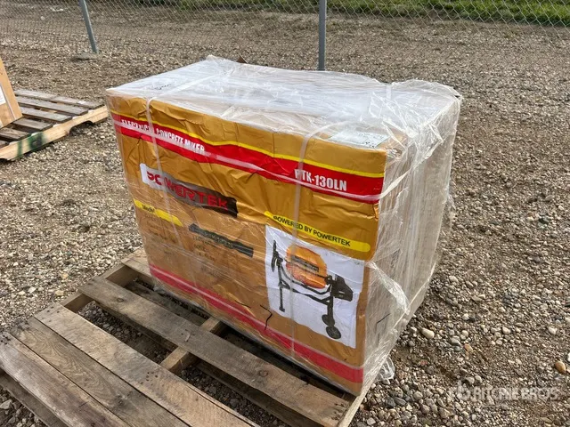 2026 Powertek PTK-130LN Electric Portable Concrete Mixer (Unused)