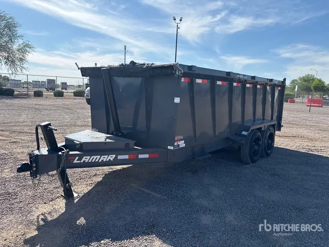 2024 Lamar 16 ft T/A Dump Utility Trailer